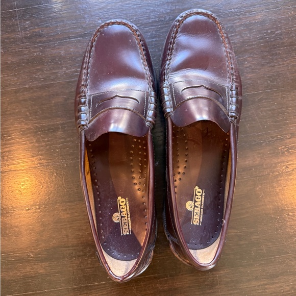 Sebago Shoes - Sebago Dark Brown Leather Penny Loafers